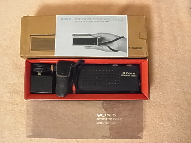 SONY 【ICR-200】 ヴィンテージ ポケットブル IC ラジオ Made in SONY 【ICR-200】 ヴィンテージ ポケットブル IC ラジオ Made in