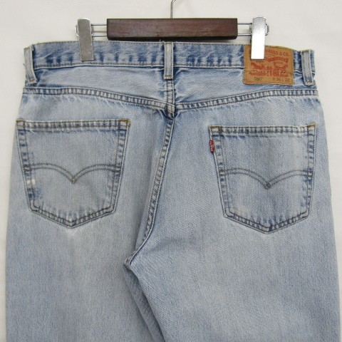 550 サイズ W36 L32 リーバイス デニムパンツ ジーンズ バギー ワイドシルエット Levi's 古着 1M1506_画像6