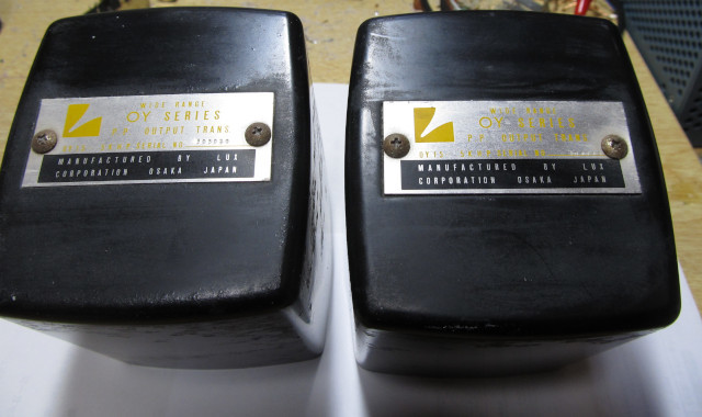 LUXの出力トランスOY-15-5KHPの2個 LUXの出力トランスOY-15-5KHPの2個