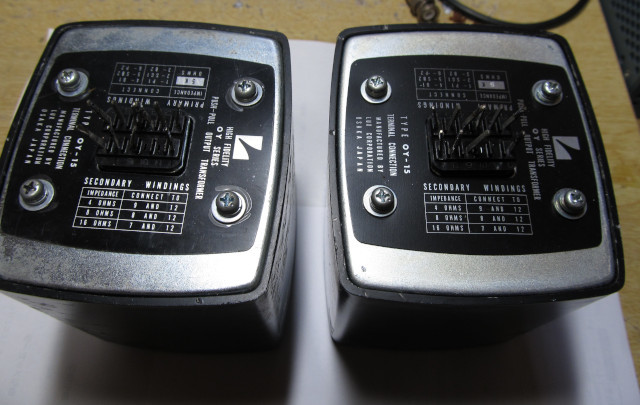 LUXの出力トランスOY-15-5KHPの2個 LUXの出力トランスOY-15-5KHPの2個