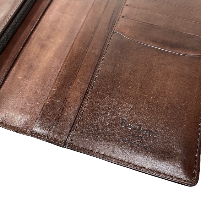 Berluti ベルルッティ マティス 財布 長財布 折財布 ブラウン レザー