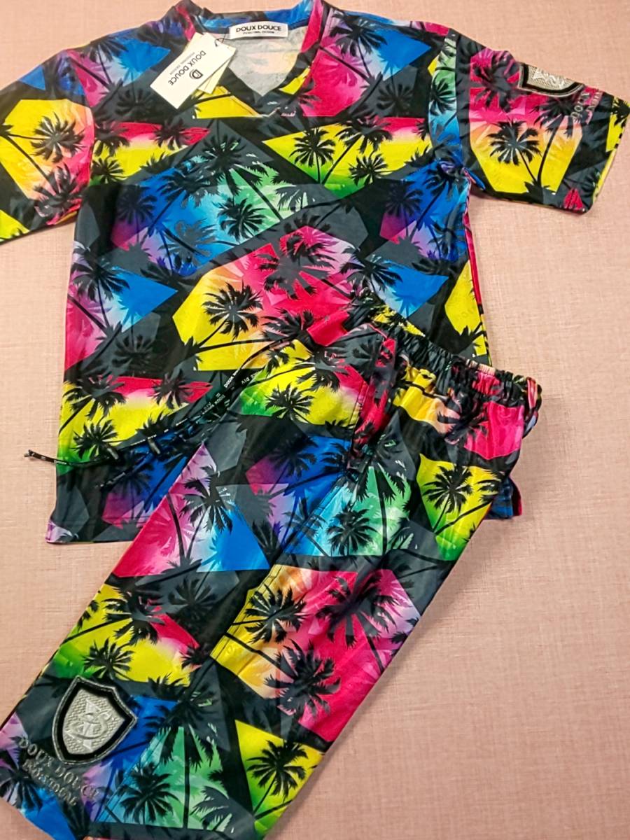大好き デュークスデューチェ DOUCE DOUX 新品 311813-15 ビッグサイズ XLサイズ 上下セット 半袖 ストレッチ アロハ調 送料無料 特別価格 SALE 柄もの 大好き デュークスデューチェ DOUCE DOUX 新品 311813-15 ビッグサイズ XLサイズ 上下セット 半袖 ストレッチ アロハ調 送料無料 特別価格 SALE 柄もの