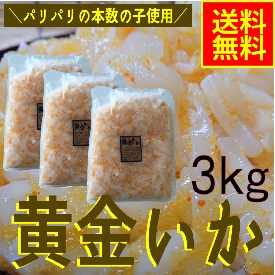 【もっとお得な３ｋｇセット☆】業務用黄金いか1ｋｇ×3_画像1