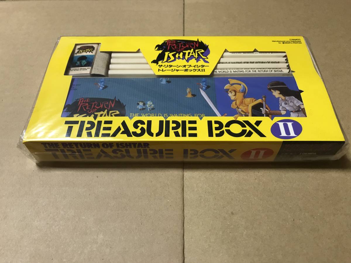  Namco do lure ga. . The * return *ob*i under -to leisure box Ⅱ unused goods pencil eraser can pen case set 