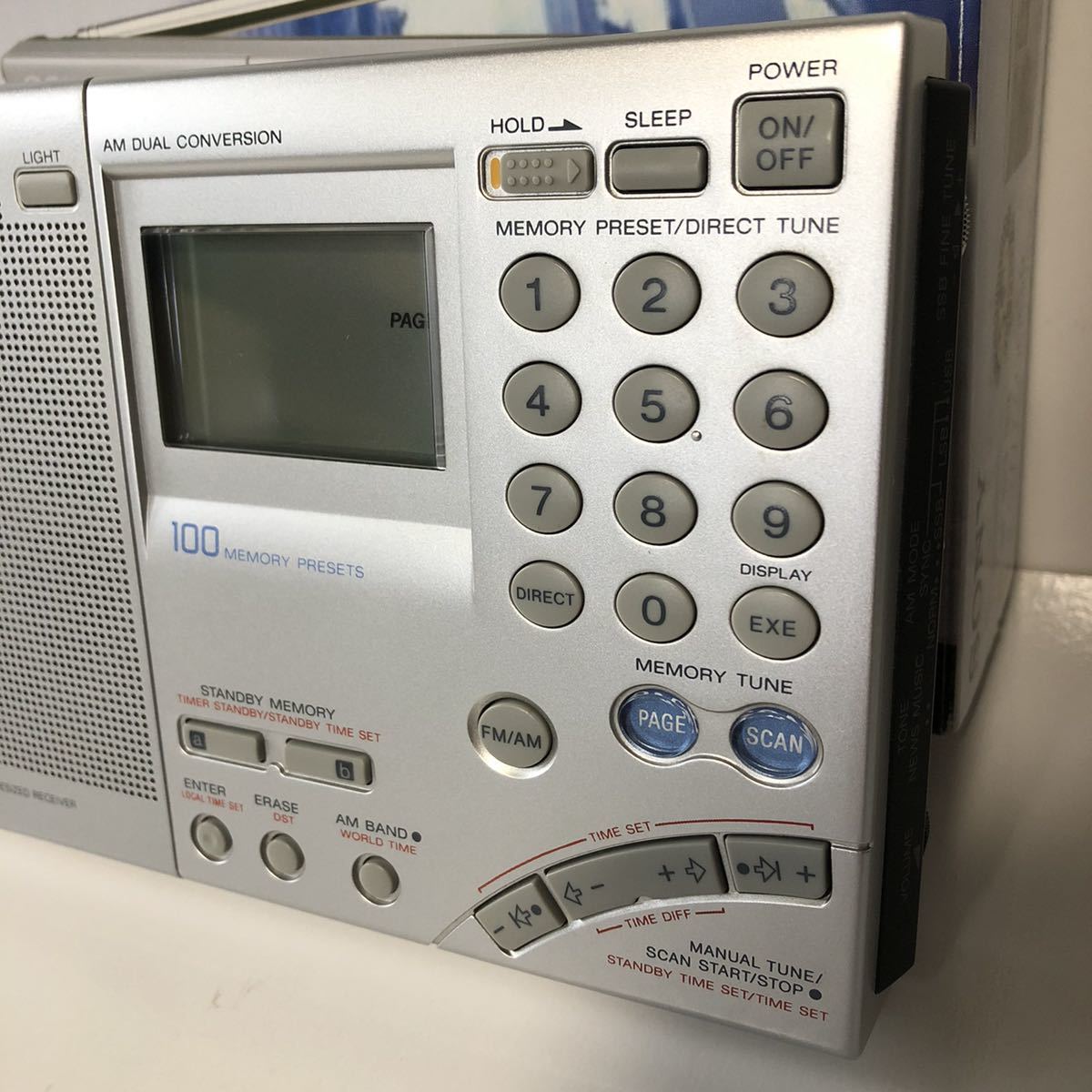 極美品】SONY ソニー ICF-SW7600GR FMステレオ LW MW SW PLL 極美品】SONY ソニー ICF-SW7600GR FMステレオ LW MW SW PLL