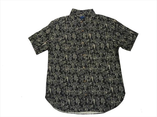 衣櫻 ころもざくら SA-1131 「梅竹」クロス素材 半袖シャツ ネイビーＸＸＬ新品 日本製