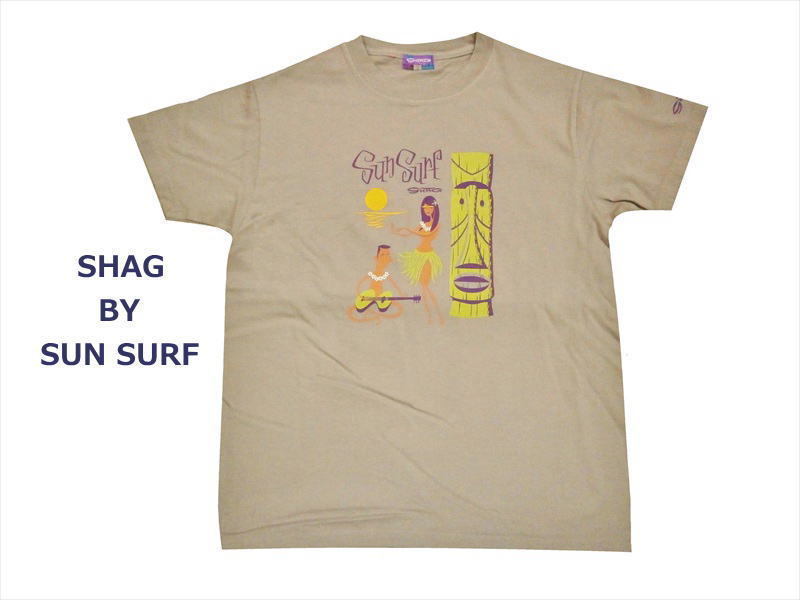 SHAG BY SUN SURF/シャグ バイ サンサーフ SS78034『HURA』ハワイアン 半袖Tシャツ グレー M新品