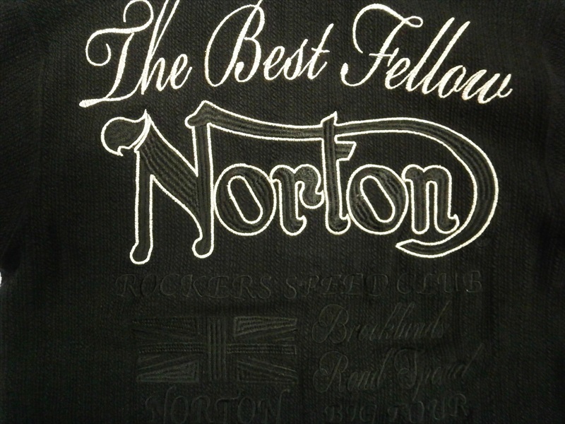 Norton ノートン 182N1201 ストライプ ブリスター ジャガード 半袖ポロシャツ ブラック M新品_画像4