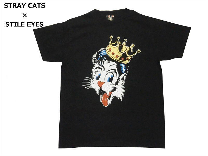 STRAY CATS ストレイキャッツ × STYLE EYES スタイルアイズ SE78299 半袖Ｔシャツ ROCK Ｔシャツ LIMITED EDITION ブラック M新品