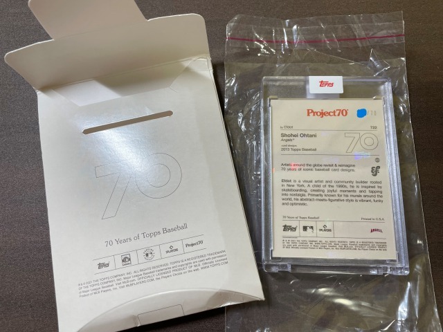 希少・世界70枚限定】大谷翔平 topps project 70 レインボーフォイル