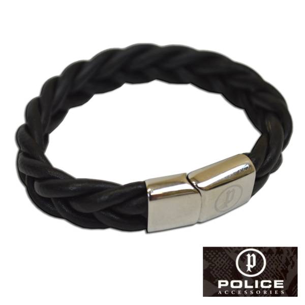 Полицейская полиция кожаный браслет [черные] красивые товары!