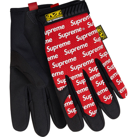 即決 supreme 17 ss Mechanix Original Work Gloves red
