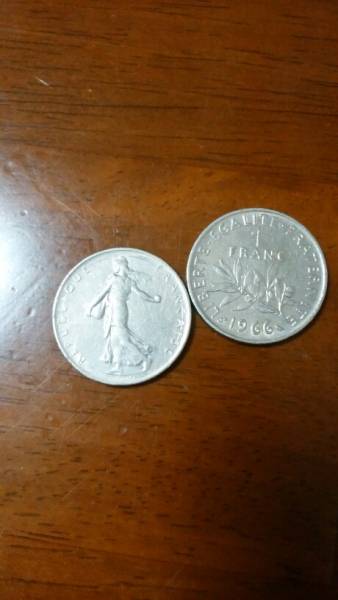 フランス 硬貨 2フラン 世界通貨 フランス 1966年 1961年 1franc コイン(ヨーロッパ)｜売買されたオークション情報
