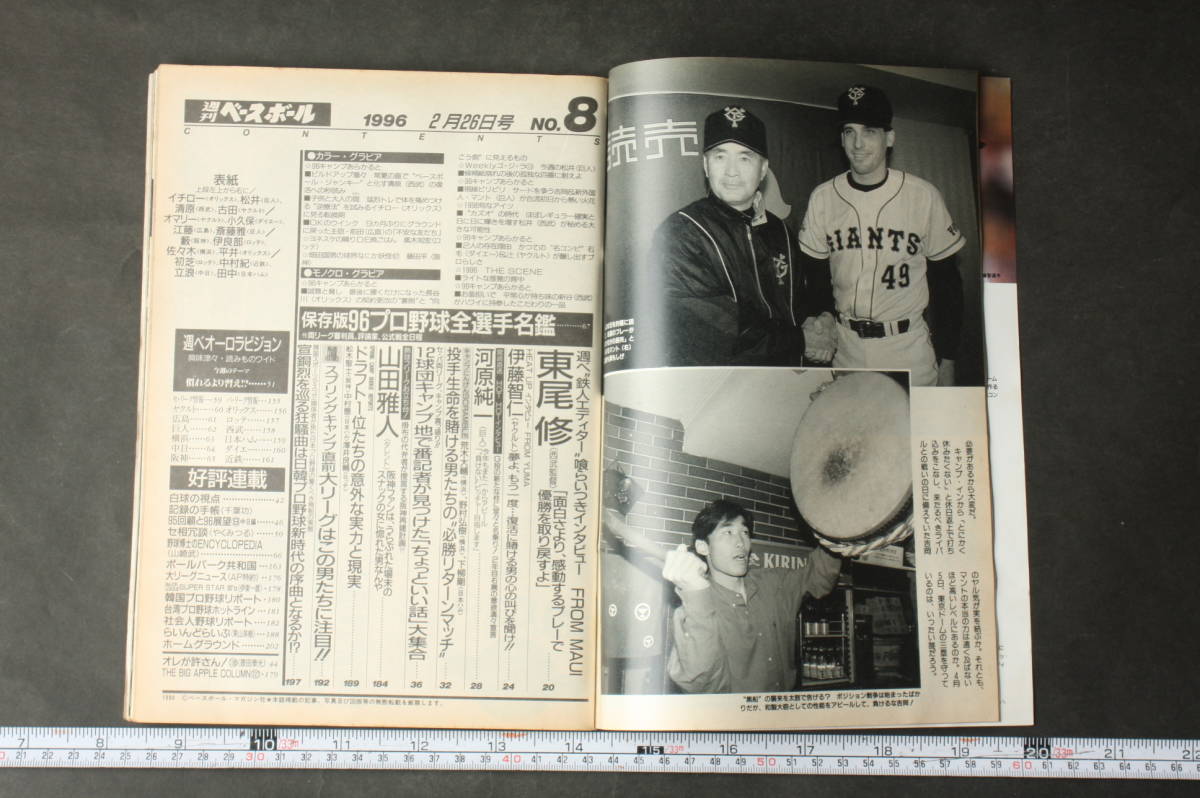 4565 週刊ベースボール 1996年2月26日号 '96プロ野球全選手写真名鑑_画像4
