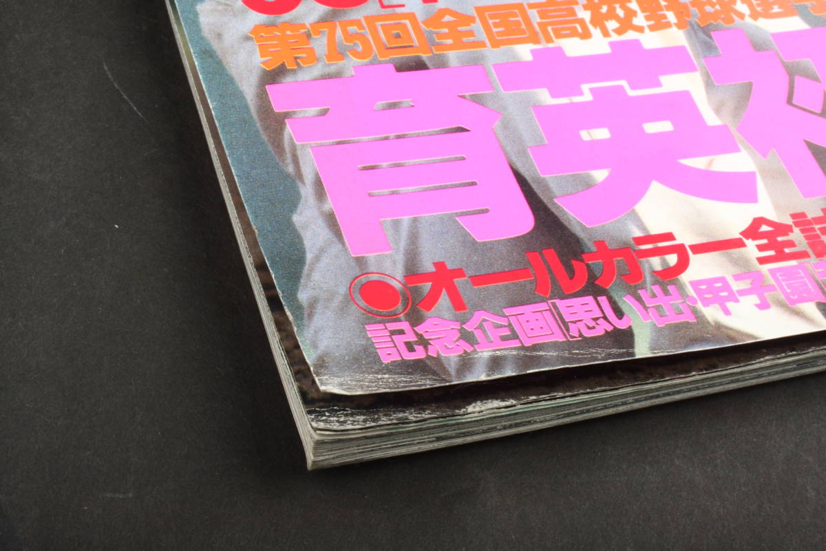 4700 アサヒグラフ 第75回全国高校野球選手権記念大会 '93甲子園の夏 1993年8月30日発行_画像7