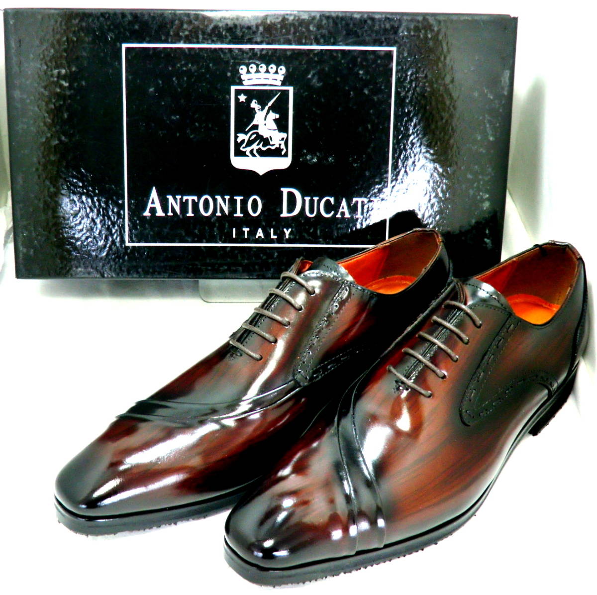 PayPayフリマ｜ANTONIO DUCATI アントニオデュカティ SP1191 25 0cm ダークブラウン D-BROWN 紳士  メンズビジネス 防滑ソール仕様 革靴