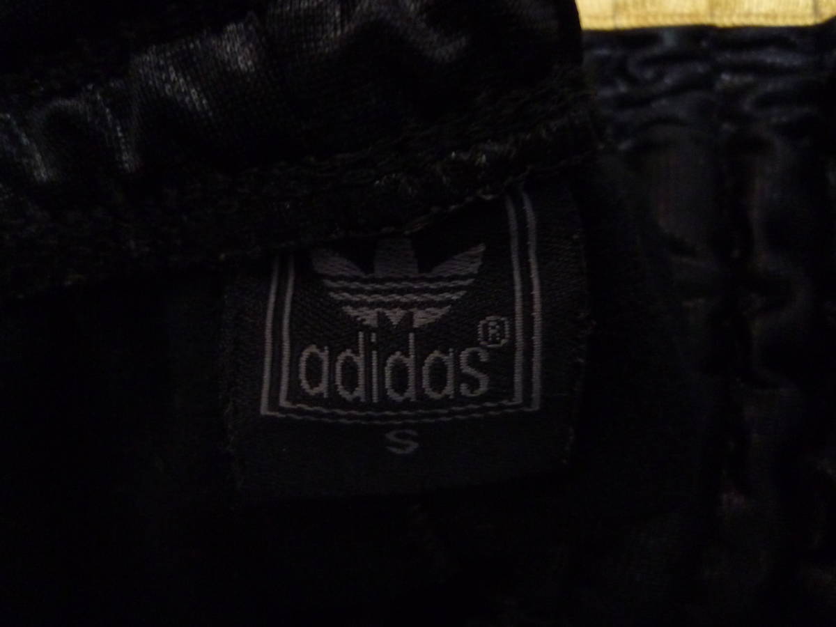  Adidas обратная сторона ворсистый покрытие джерси брюки чёрный × золотой S размер 