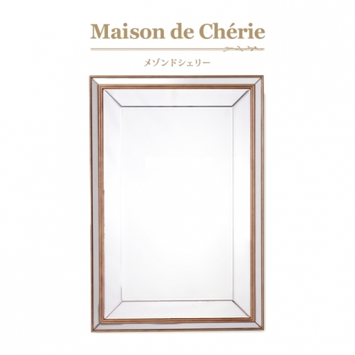 洗練されたスタイル ≪Maison de Cherie≫ 非常に高い品質 壁掛けミラー 人気急上昇 鏡 ウォールミラー 78x115 クラシック HNM-001 スクエア フレンチ パリ