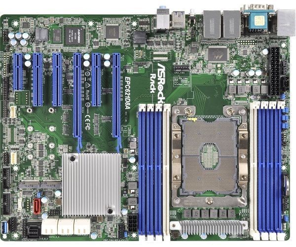 ASRock Rack EPC621D8A +Intel Xeon Platinum 8124M SRD1Y SR37R 18C 3GHz LGA3647 セット！！