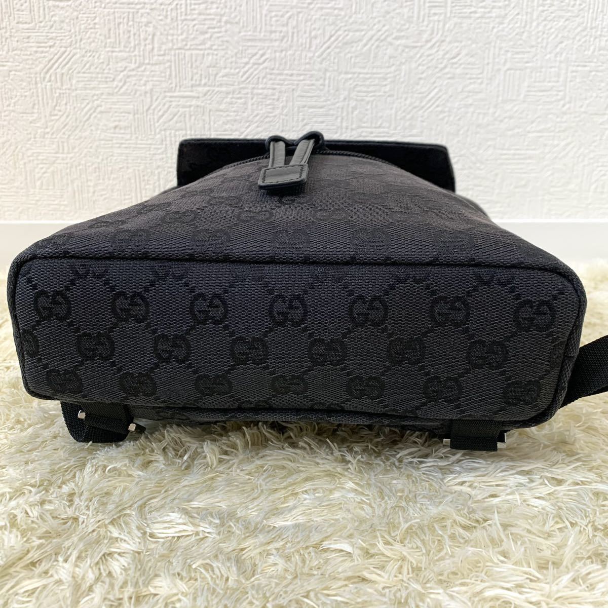 1円〜 希少 最高級 GUCCI グッチ リュックサック 巾着 GG 1円〜 希少 最高級 GUCCI グッチ リュックサック 巾着 GG