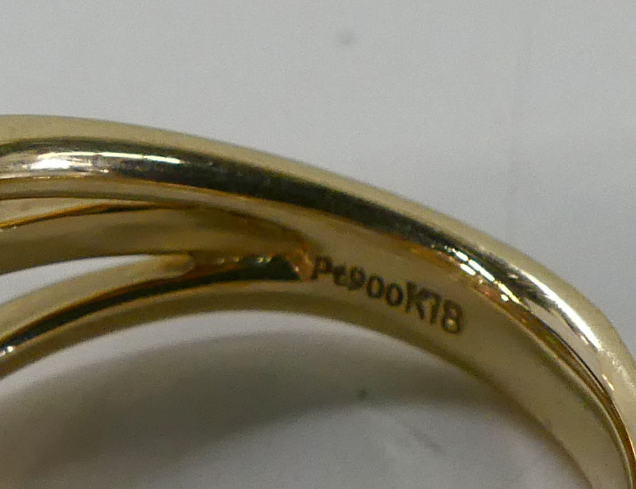 ☆Dr.Copa ドクターコパ K18 pt900 リング 16.5号 9g used