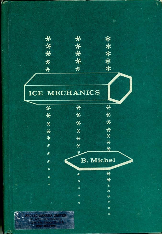 ”Ice Mechanics” B. Michel　氷工学＃B167