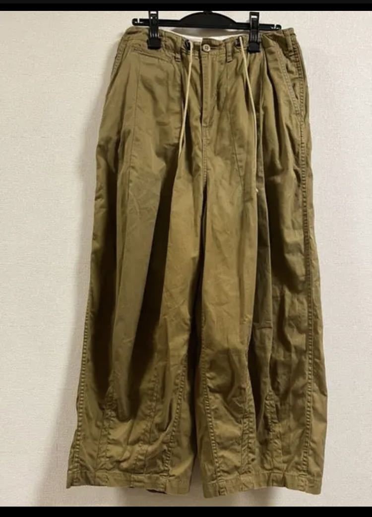 NEEDLES ニードルス H D Pant MILITARYヒザデルパンツ S ワイドパンツ