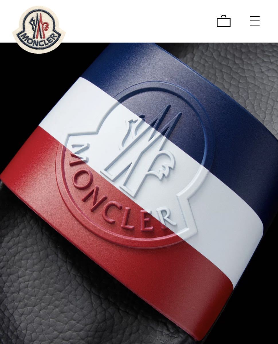 モンクレールmonclerサンダル24.5フラットBASILE 39ブラック黒