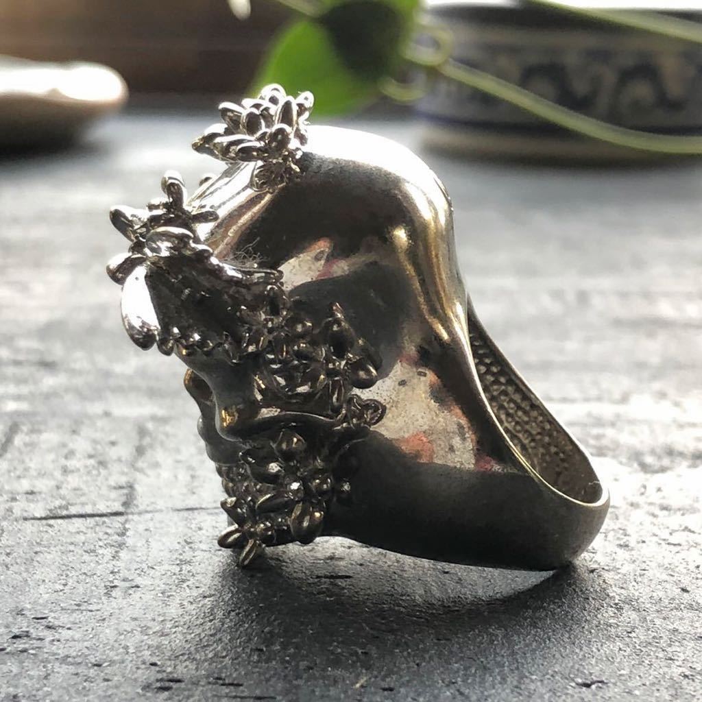  Alexander * McQueen Alexander McQeen ring Skull exclusive use box attaching flower flower butterfly butterfly butterfly skeleton ..② centre 