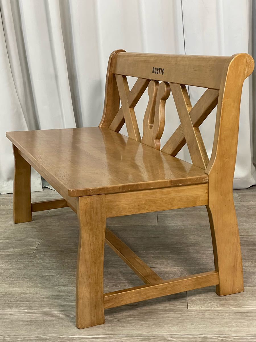 超激得大人気】 ヤフオク! - 店舗家具 カリモク 木製2人掛けチェア