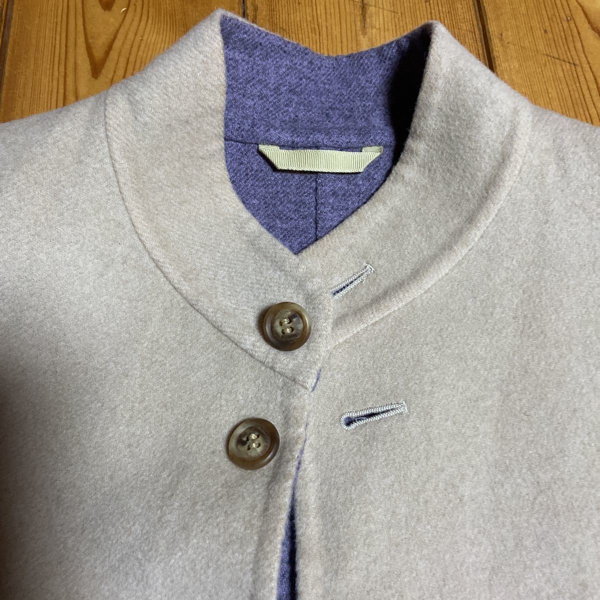 メンズ ランバン ジャケット ベージュ カシミヤ混 サイズ48 LANVIN