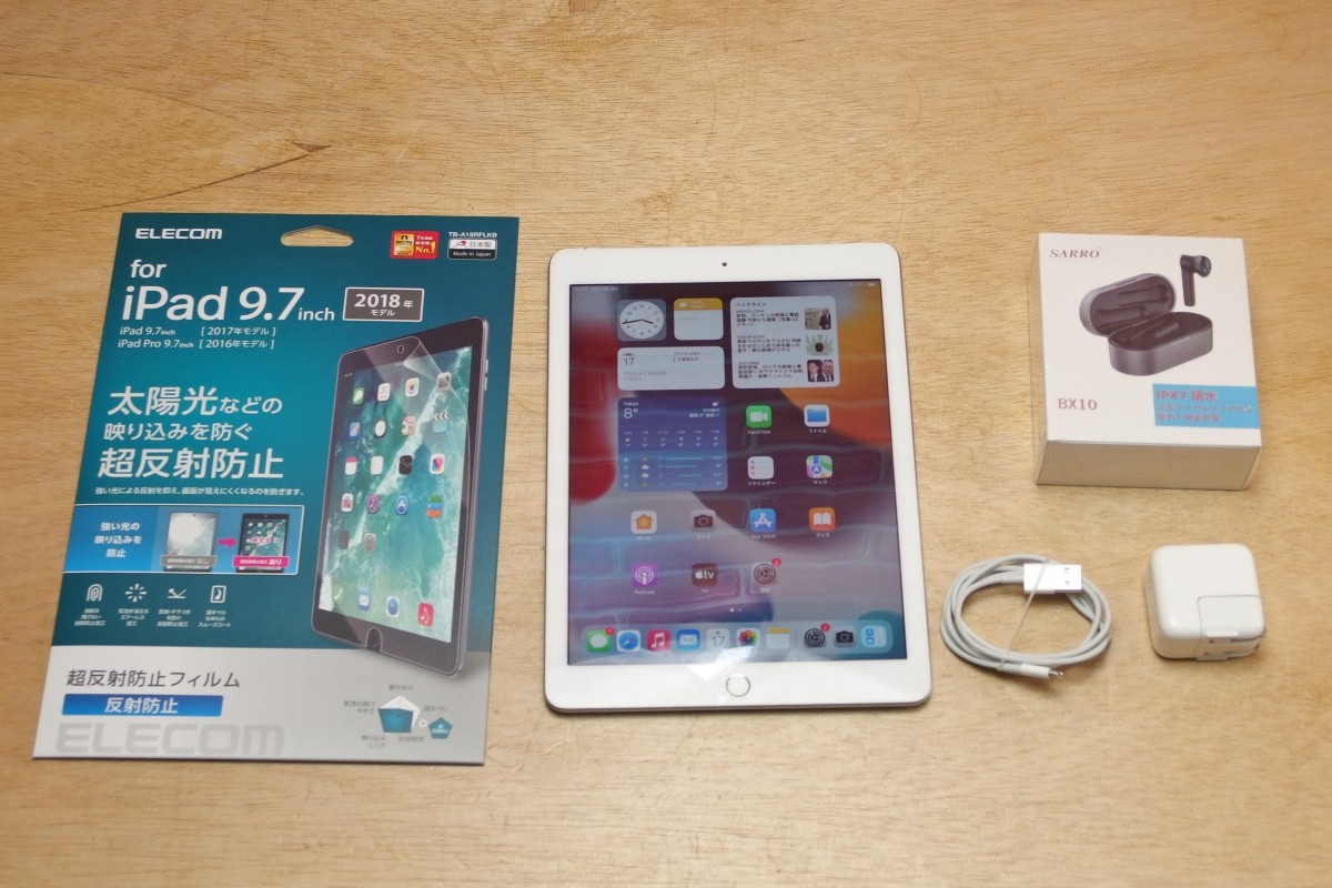 iPad 第5世代 Wi-Fi+Cellular 32GB ゴールド SIMフリー カメラ難あり