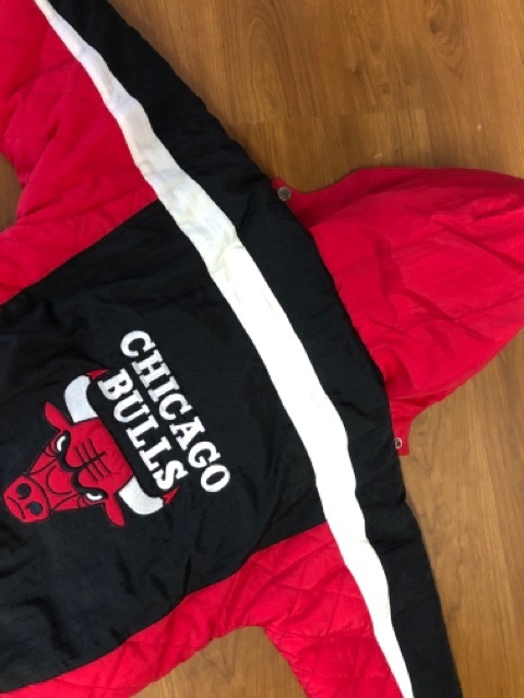【90s ヴィンテージ】未使用 デットストック★ATHLETICS社製 CHICAGO BULLS シカゴブルズ ハーフジップ ジャンパー キッズM_画像5