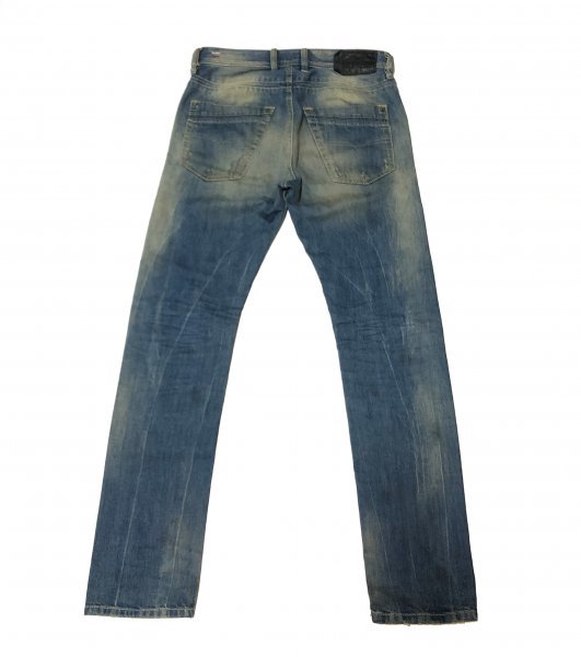 DIESEL ディーゼル KRAYVER WASH0822C　REGULAR SLIM-CARROT　ダメージ加工 デニムパンツ ジーンズ　イタリア製 W28 メンズ