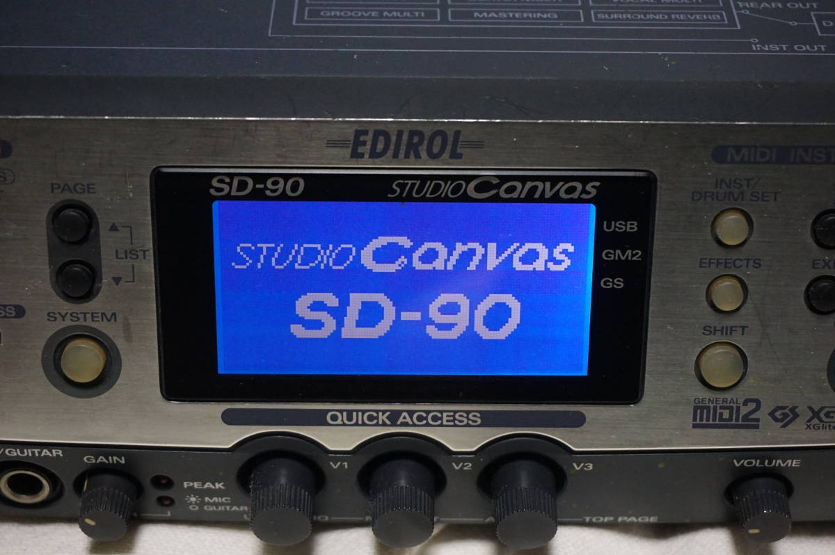 Roland SD-90 スタジオキャンバス MIDI音源モジュール ローランド