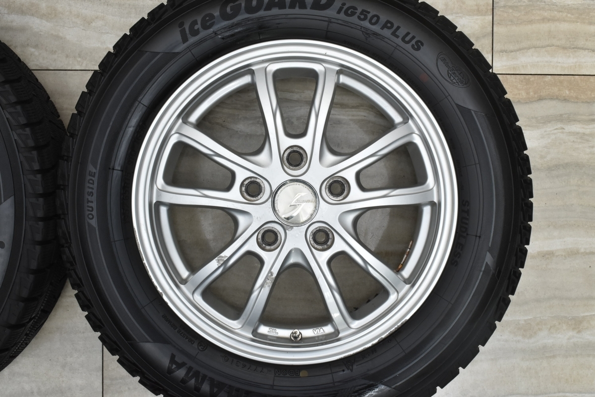 【バリ溝】ストレンジャー 15in 6J +50 PCD114.3 ヨコハマ アイスガード iG50+ 195/65R15 ノア ヴォクシー ステップワゴン アクセラ 即納可_画像4