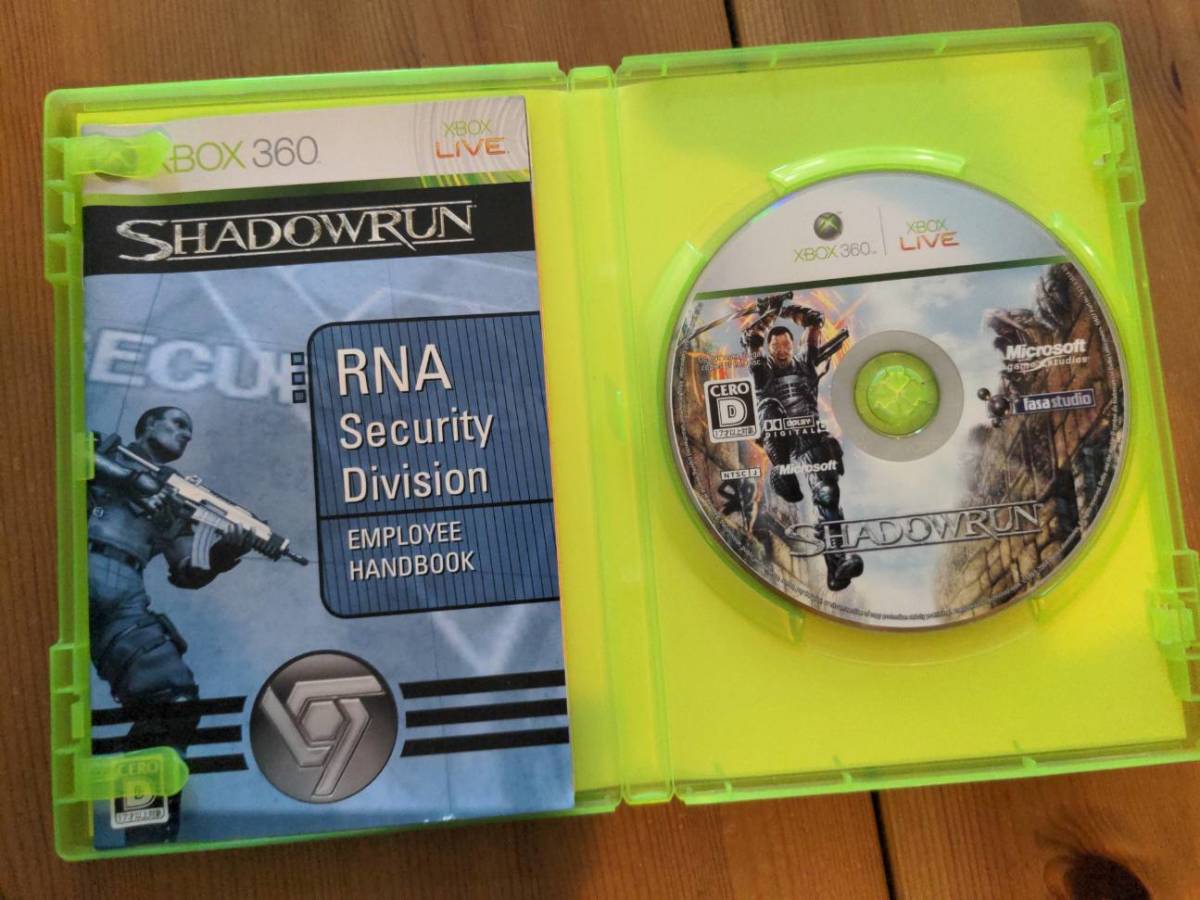 SHADOW RUN 【XBOX360】【中古品】【箱・説明書付き】_画像2