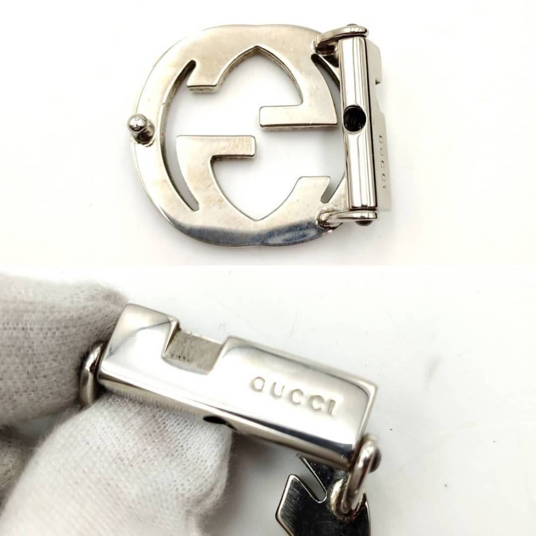 1円～ 〈極美品〉 GUCCI グッチ ベルト バックル インターロッキング