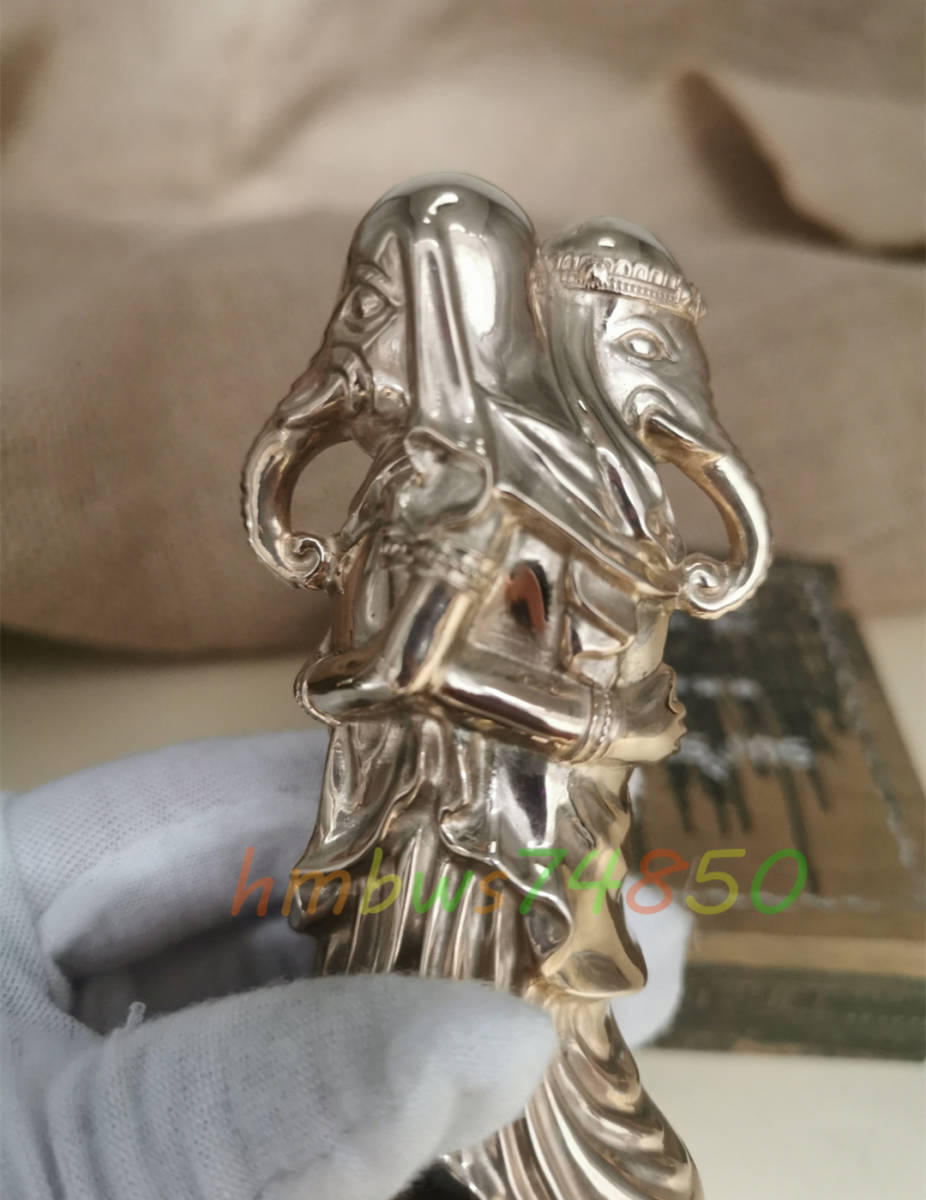 密教法具 寺院仏具」極上品 歓喜天像 立像 銅製 磨き仕上げ 高さ 密教法具 寺院仏具」極上品 歓喜天像 立像 銅製 磨き仕上げ 高さ
