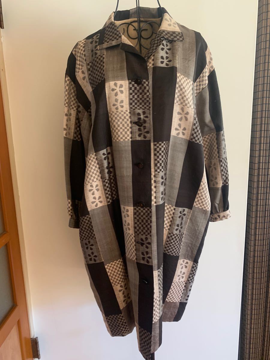 着物リメイク】紬コート(¥12,500) codas-thompson.com.py