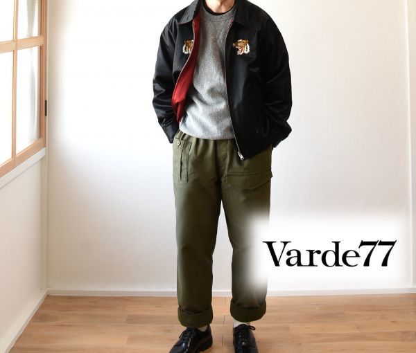 【正規品直輸入】 定価60.280円 虎刺繍スカジャケット(3) ] japan- in -made Varde77 [ 「REVIVAL - F10 - ブルゾン スカジャン Varde77」 PRODUCTS 90% Lサイズ
