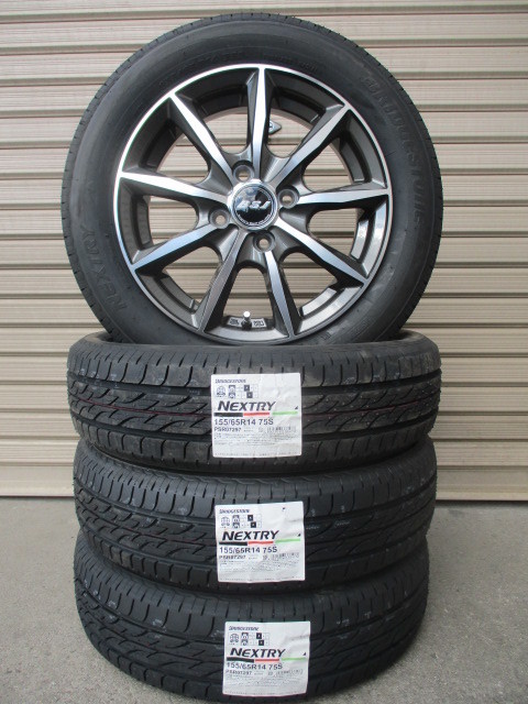 新品ブリヂストンネクストリー☆155/65R14☆新品セット☆N-BOX タント