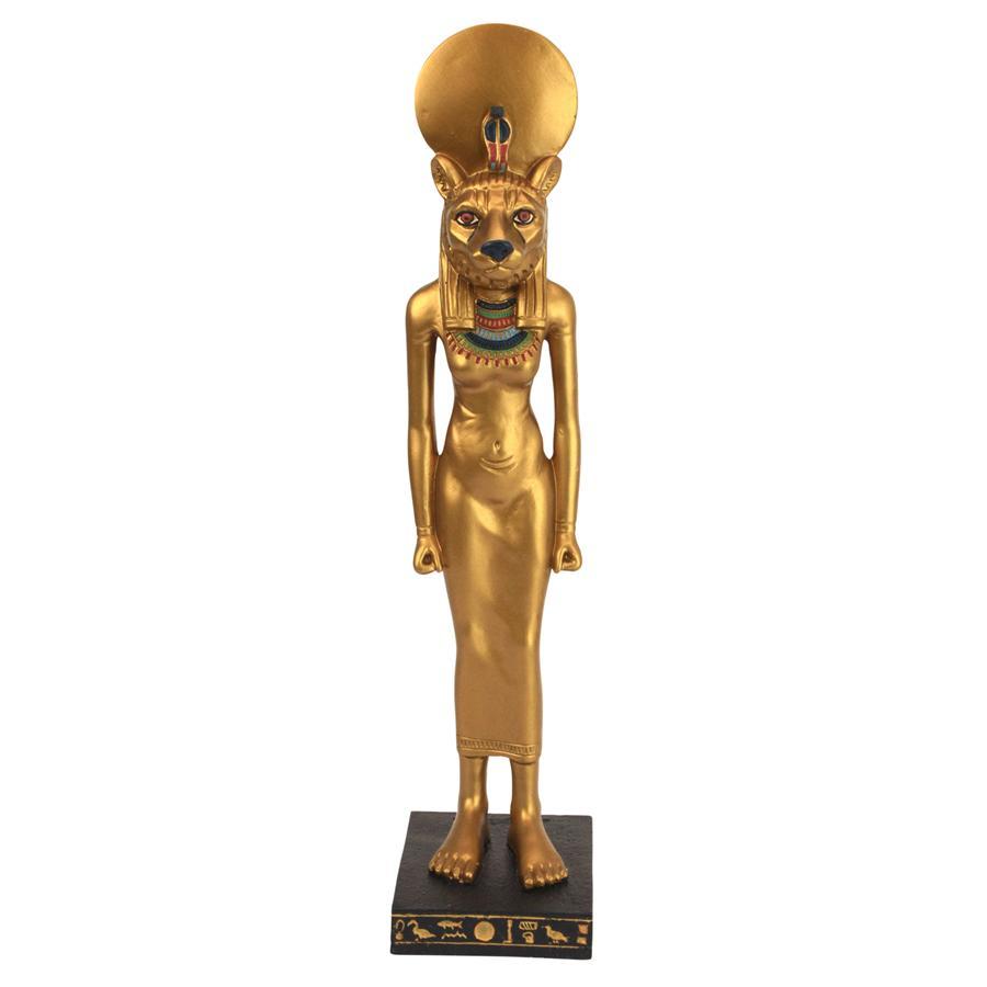 獅子頭の女神 セクメト　古代エジプト神話の神の像インテリア置物彫刻神像エスニックテーマルーム小物オブジェホームデコエジプト雑貨飾り_画像2