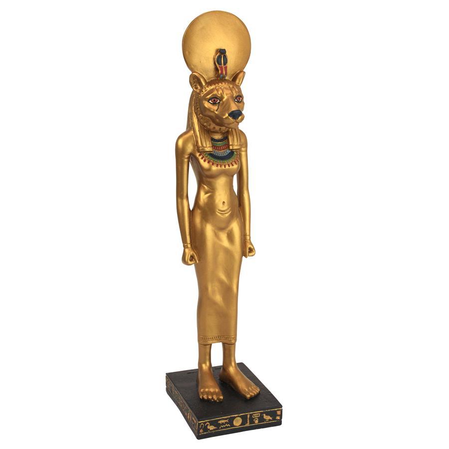 獅子頭の女神 セクメト　古代エジプト神話の神の像インテリア置物彫刻神像エスニックテーマルーム小物オブジェホームデコエジプト雑貨飾り_画像1