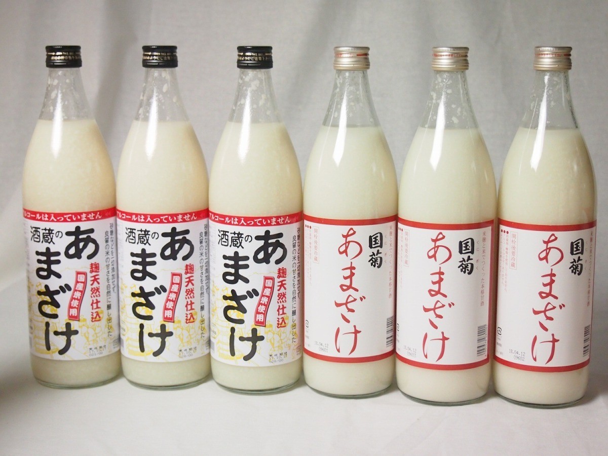  select sweet sake amazake 6 pcs set (... sake warehouse. ....3ps.@( Ooita prefecture ) country . sweet sake amazake ....3ps.@( Fukuoka prefecture )900ml×6ps.@) total 6ps.