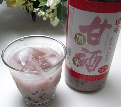 6本セット 篠崎 国菊甘酒 黒米 あまざけノンアルコール 900ｍｌ_画像1