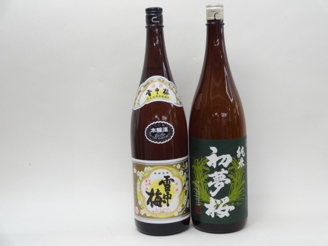  special selection japan sake set snow middle plum the first dream Sakura special 2 pcs set (book@. structure junmai sake )1800ml× 2 ps 