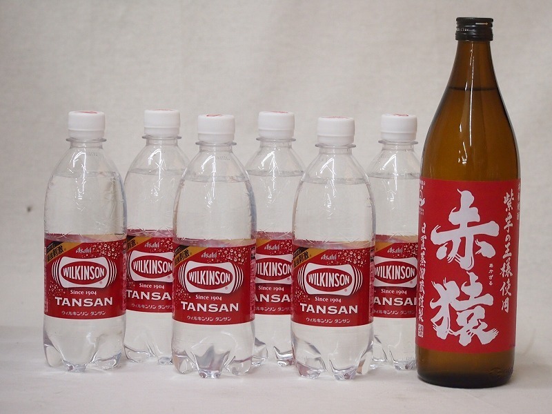  house only classical . high 7 pcs set (u il gold son tongue sun carbonated water pet potato shochu red .( Kagoshima prefecture )) 500ml×6ps.@720ml× 1 pcs 