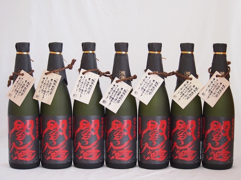 全量麹仕込麦焼酎 黒閻魔 老松酒造(大分県)720ml×7本_画像1