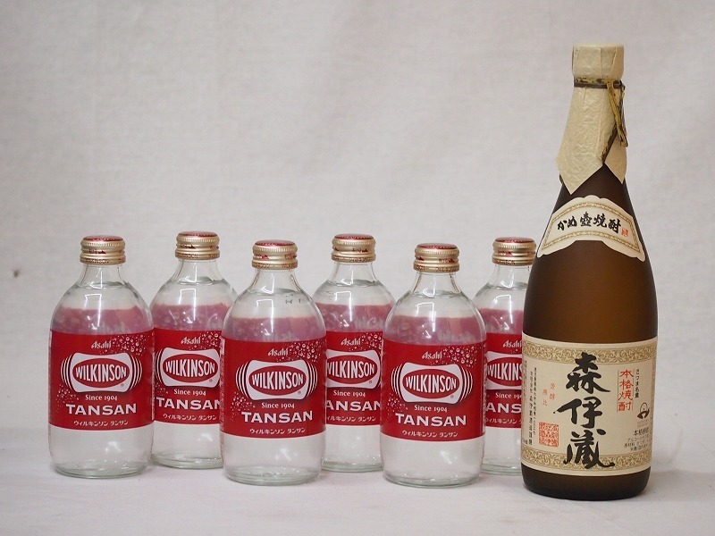 家のみ本格酎ハイ7本セット(ウイルキンソンタンサン 炭酸水瓶 芋焼酎 森伊蔵(鹿児島県)) 500ml×6本 720ml×1本_画像1